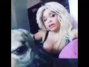 Video: Actress Cossy Orjiakor Shows Off Her Dog